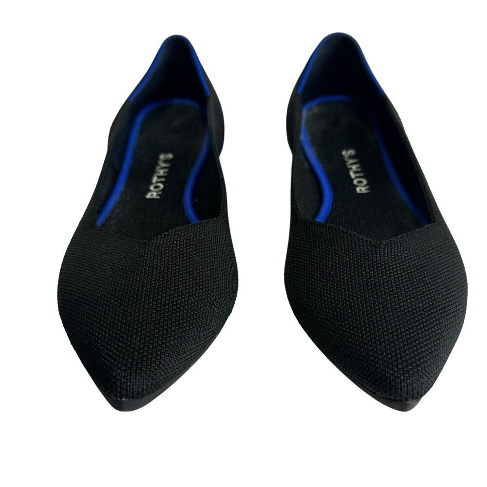 Rothy’s The Point Slip On Black Flats Women’s Size 7.5 - Picture 3 of 5